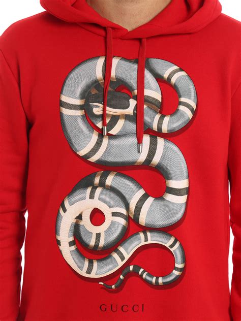 snake-printed sweatshirt gucci knock off hoodie|authentic Gucci hoodie.